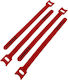 Velcro Kabelbinder Schlaufenlänge 200mm Breite 12mm Rote Alantec