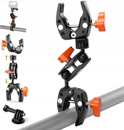 Mounting Holder Vice 2x Clamp Crab Clamp Magic Arm K&F 1.5kg 1/4" MS25 KF31.096
