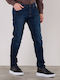 Jean Pantaloni Jeans pentru Bărbați cu Croială Slim Blue