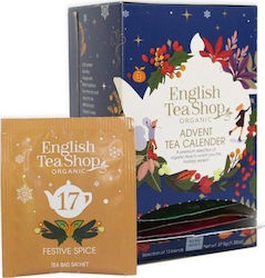 Advent Calendar English Tea Shop Organic Teas 13 Flavors 25 X 1.5 G Blue 11756228 680275058380
