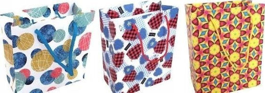 Christmas Decoration Mfp Paper Matte Decorative Bag 20x25x10cm Mix Fresh