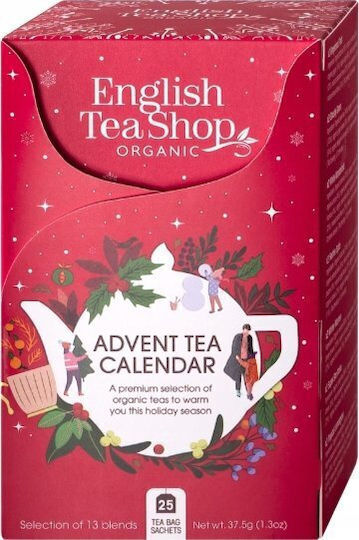 Ημερολόγιο Αντίστροφης Μέτρησης English Tea Shop English Tea Shop Κόκκινο Ημερολόγιο Αντίστροφης Μέτρησης Advent Calendar 25 Φακελάκια