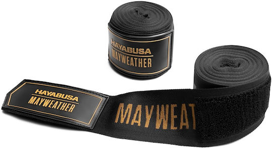 Bandage Hayabusa Mayweather 180” Deluxe Hand Wraps Black Gold