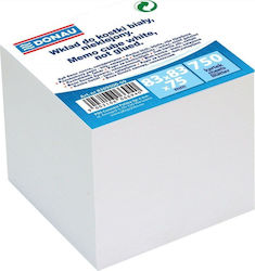 Donau Nicht Klebendes Notizblöcke 83x83x75mm Weiße