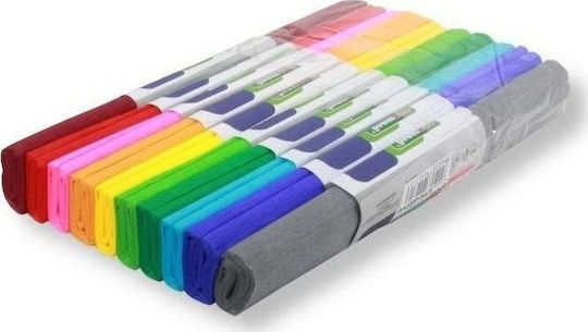 Crinkled Tissue Paper Mix Colors 25x200cm 10pcs Edukamp