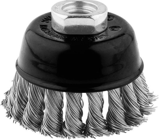 Perie De Capăt 80 Mm Fir Răsucit Inox M14