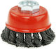 Dedra Steel Wire Front Wire Brush 100mm M14 Twisted Wire F37-100