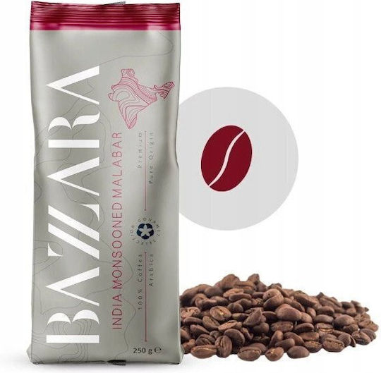 Bazzara Espresso India Monsooned Malabar Boabe Cafea 250g