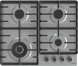 Gorenje Εστία Υγραερίου Αυτόνομη 60x52εκ. Ασημί