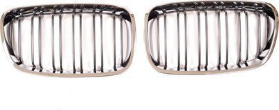 Sport Grille Double Bars Chrome & Black BMW 1 F20 F21 2011-2015 Pre Facelift