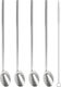 Excellent Houseware Metallische Strohhalme Getränke Dessertlöffel Trink Kaffee Latte Eiskaffee 2in1 + Reiniger 4 Stück Set Strohhalme Löffel