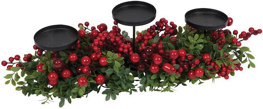 Lianos Christmas Red Candlestick