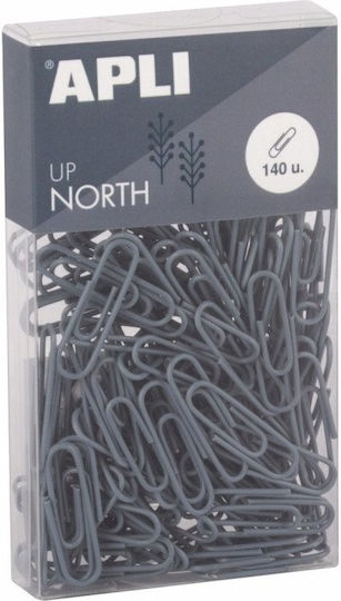 Apli Up North Runde Papierklammern 28mm 140 Stück Box Hänger Blau