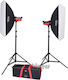 Aurora Studio Set Aurora Orion 800 Kit 4 2 Softbox Lampen Dreibein