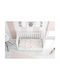 Dimcol Bebe Baby Sheets Set Crib Cotton White-Pink Multicolored 120x160cm 3pcs