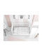Dimcol Baby Sheets Set Crib Cotton White-Sky Blue Multicolored 120x160cm 3pcs