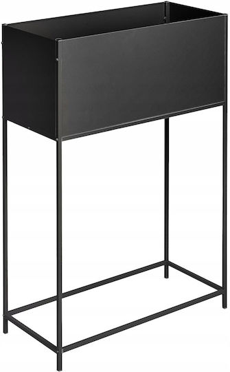 Beliani Topf Metallisch Black