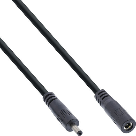 Cablul De Extensie Inline Inline Dc Mufă Dc Tată Mamă 3.5x1.35mm Awg 18 Negru 0,5m