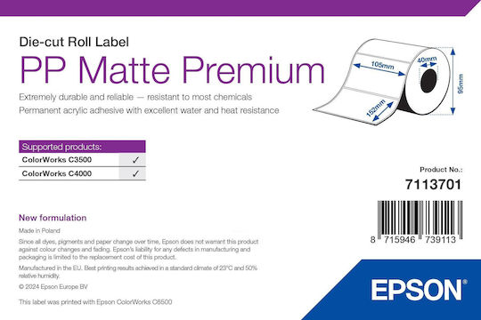 Epson 185 Autocolante Autoadezive pe Rolă 105x152mm 1buc