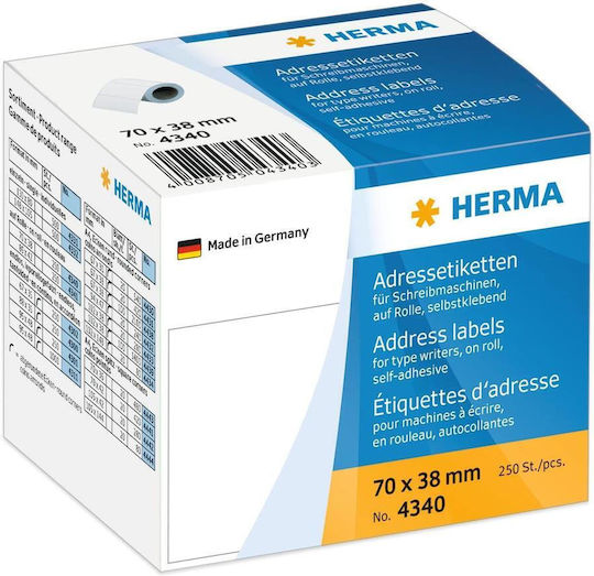 Herma Selbstklebende Etikettenrollen 70x38mm 1Stück