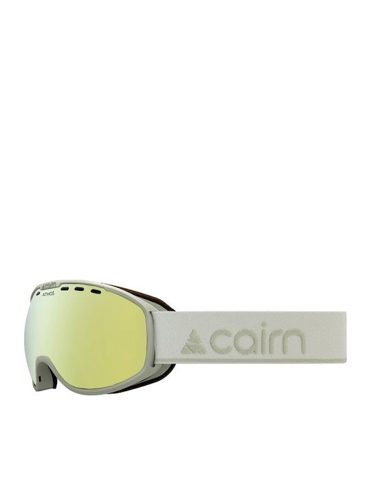 Cairn Μάσκα Σκι & Snowboard Ενηλίκων Γκρι με Φακό σε Γκρι Χρώμα