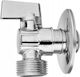 Invena Ball Shut-Off Valve Metal Handle Faucet Bottom Flush Washing Machine 1 2"x3 4" Chrome Zw-11-020-l