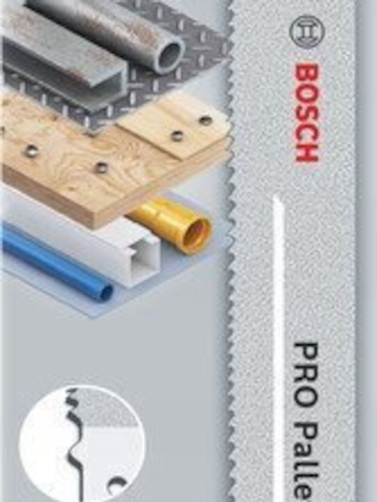Bosch Jig Saw Blade Pro Pallet Repair S1135vfr 1.25 X 19 X 225mm 5 Pieces