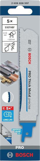 Bosch Reciprocating Saw Blade Pro Thick Metal Precise S937hbf 1.1 X 25 X 150mm 5pcs