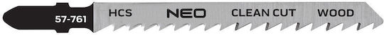Jigsaw Blades 6TPI HCS T-Shank Set 2 Pieces Clean Cut