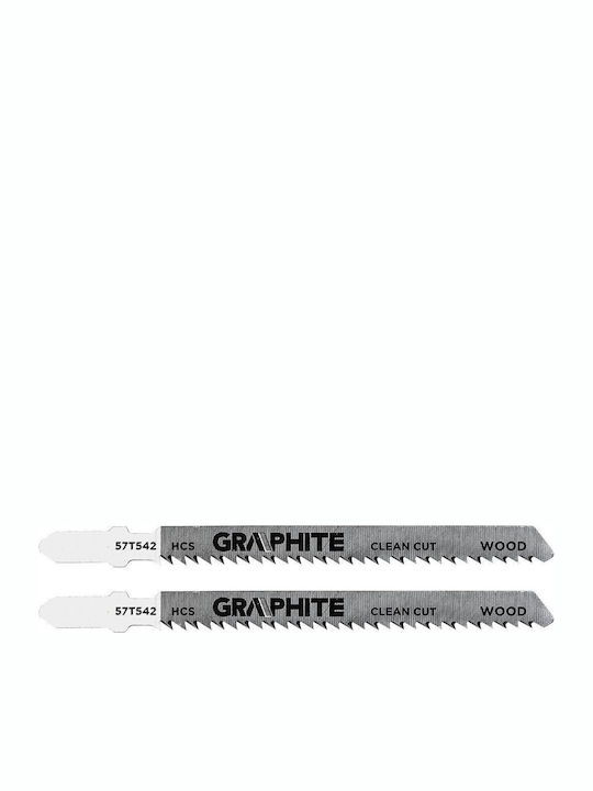 Jigsaw Blade 10 Tpi Hcs T-shank 2 Pcs Reverse Tooth Clean Cut
