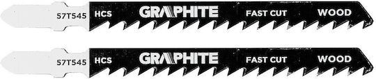 Jigsaw Blades 6 Tpi Hcs T-Shank 2 Pieces Coarse Cut