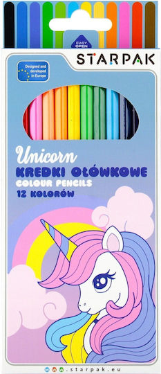 Olo Crayons 12 Colours Unicorn Stk Pud12/144