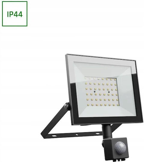 Spectrum Waterproof LED Flood Light 50W with Motion Sensor IP44
