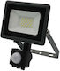 Lumax Wasserdichter LED Flutlichter 20W mit Bewegungssensor IP65
