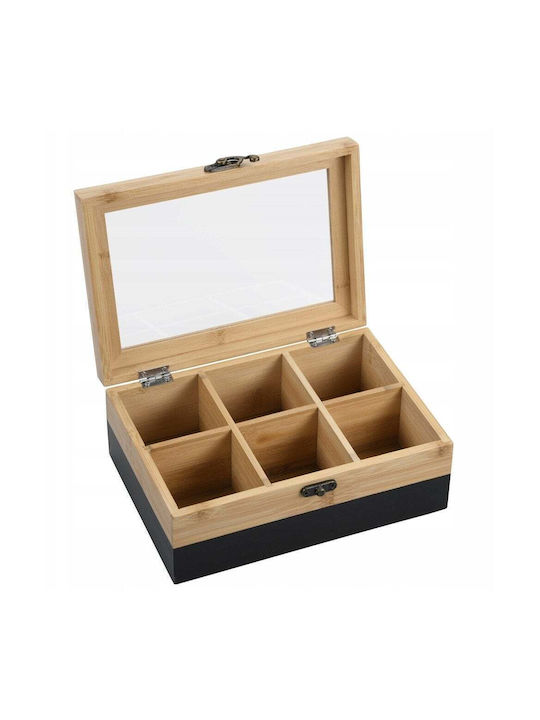 Kesper Box for Tea with Lid Wooden 15x8x21cm