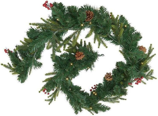 Atmosphera Weihnachtliche Girlande Berries Grün 1Stück