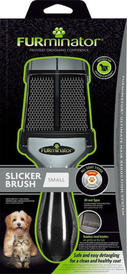 FURminator Small Dog Comb for Hair Removal Gray