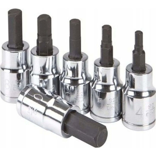Forsage Bit Socket Tip Impact Hex 17mm 1/2'' L-100mm