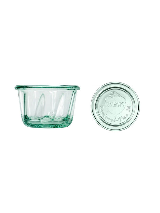 Weck Set 12Stück Gläser Allgemeine Verwendung mit Deckel Glas Transparent 165ml