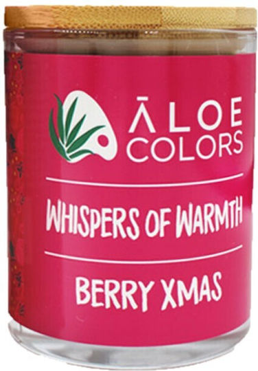 Aloe Colors Χριστουγεννιάτικο Κερί Μωβ