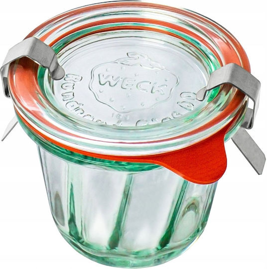 Weck Set of 12 General Use Glass Jars with Transparent Lid 80ml 12 Pieces