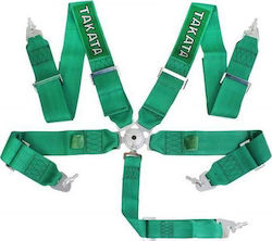 Mtuning_f 5 Point 3" Green Racing Harness Takata Replica