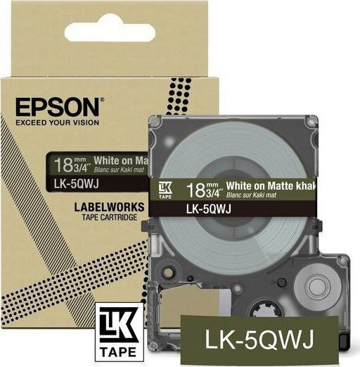 Epson Ταινία Ετικετογράφου 8m x 18mm σε Λευκό Χρώμα