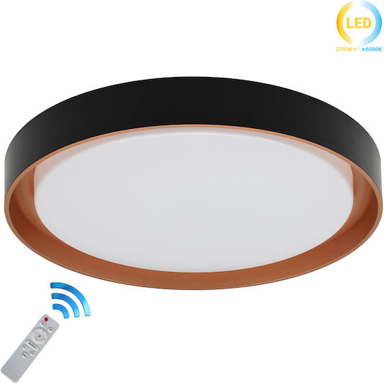Keskor Plafonieră de Tavan 40buc Neagră cu LED Integrat