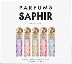 Saphir Discovery Women's Set with Eau de Parfum 5pcs Saphir Discovery Women's Set with Eau de Parfum 5pcs