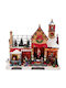 MSA Weihnachts- Beleuchtete Dekorative Darstellung Rot 44x41x26cm Haus