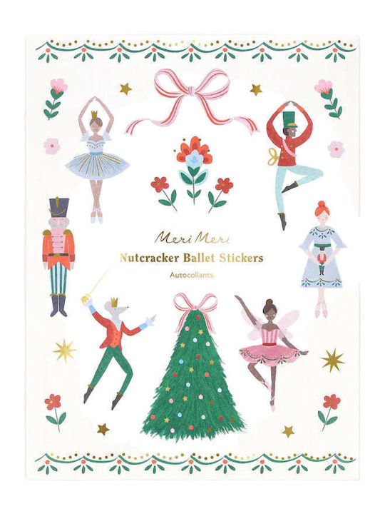 Αυτοκόλλητα Χριστουγεννιάτικα Ballet Nutcracker 10 Φύλλα