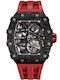 Tsar Bomba Men's Watch 44mm Automatic with Red Rubber Strap