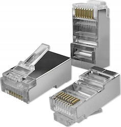 Qoltec Qoltec Βύσμα Διέλευση Υποδοχή Rj45 Cat6 Ftp Passthrough Επίχρυσες Επαφές 10 Τεμάχια 13940897 5901878545493