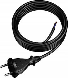Un Power Cord Connection Straight Plug Ip20 H07rn-f 3m Black